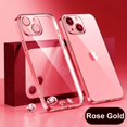 thumbnail image 3 of Luxuxy-funda transparente chapada para iPhone, funda trasera de silicona suave a prueba de golpes para iPhone 15, 14, 13, 12, 11 Pro Max, 15, 14 Plus, accesorios, 3 of 5