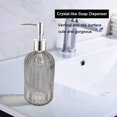 thumbnail image 2 of Botella de cristal transparente del desinfectante de la mano 420ml, botella del desinfectante de la mano del hogar de la capacidad grande JM, 2 of 4