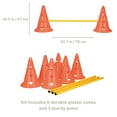 thumbnail image 2 of Trixie Dog Agility Hurdle Cone Set, Portable Canine Agility Training Set, 6 Exercise Cones with 3 Agility Rods, 2 of 7