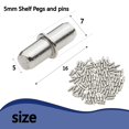 thumbnail image 4 of Soportes para estantes RiseQuintador de metal de 5 mm, 50 piezas, 4 of 6