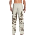 thumbnail image 2 of Wild West Desert Cowboy Ghost Pajama Pants, Men's Lounge Pants Light with Drawstring and Pockets, Christmas New Year Birthday Father's Day Gifts, Small, 2 of 7