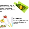 thumbnail image 2 of 3pc Knife & Cutting Board Bundle - Perfect for Bread, Salad & Cakes - Safe Plastic Handles Child-Safe Chef Set, 2 of 6