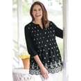 thumbnail image 5 of Woman Within Women's Plus Size Embroidered Pintuck Tunic, 5 of 6