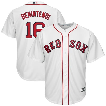 Sox Replica Mini Andrew Benintendi Boston Red Sox Majestic Youth Home Official Cool Base Replica Player Jersey - White ()