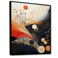thumbnail image 2 of Designart "Coral Grey Fusion" Abstract Collages Floater Framed Canvas Wall Art, 2 of 7