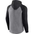 thumbnail image 3 of Men's Fanatics Branded Heather Gray Carolina Panthers Favorite Arch Raglan Pullover Hoodie, 3 of 3