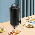thumbnail image 2 of 12L/3.17gal Insulated Beverage Dispenser 12h Thermal Hot Cold Thermal Coffee , Milk Beverage Dispenser( 201 Stainless Steel), 2 of 24