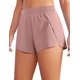 thumbnail image 1 of Shorts CRZ YOGA V con abertura de 6.5 cm, cintura alta, rosa, talla L, 1 of 4
