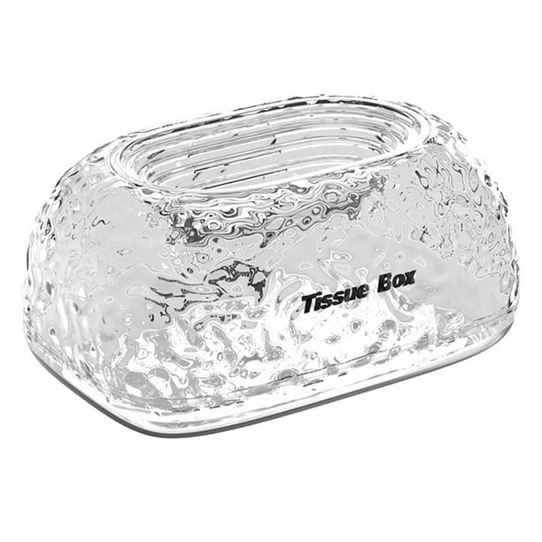 Elegante caja de pañuelos con patrón de glaciar: ¡espaciosa, a prueba de humedad y fácil de rellenar!