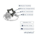 thumbnail image 3 of Vir Jewels 1/4 CTTW Champagne and White Diamond Fashion Star Ring 14K White Gold Size 6 Female Adult, 3 of 5