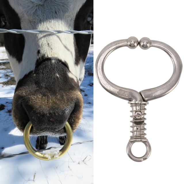 Élevage de Vaches de Traction à Bride Sphérique Durable en Acier Inoxydable