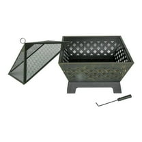 Outdoor Leisure 26 in. Metal Wood Burning Fire Pit in Antique Bronze