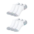 thumbnail image 5 of Hanes Comfort Fit Women's No-Show Socks, 6-Pairs Assorted White/Grey 5-9, 5 of 6