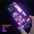 thumbnail image 4 of Funda con Flash LED para iPhone, carcasa moderna de cristal para modelos 13 Pro Max, 12, 14, 11, 7, 8 Plus, X, XR, XS, SE20, 4 of 5