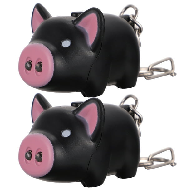2pcs luminoso llavero de dibujos animados llavero llavero led llavero llavero para niños