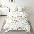 thumbnail image 2 of jejeloiu Cartoon Horse Pattern 7-Piece Twin Bedding Sets,Colorful Flowers Floral Blossom Bedding Comforter Set For Girls Boys Reversible, 2 of 8