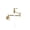 Brushed gold, variant on Pot Filler Tap Wall Mounted Foldable Brushed Gold Kitchen Faucet Single Cold Sink Tap Rotate Folding Spout Chrome Brass