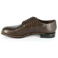 thumbnail image 4 of Stacy Adams Madison Anaconda Print Leather Mens Shoes Brown Biscuit  00055-200, 4 of 7
