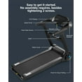 thumbnail image 7 of 2024 New 4.0HP Folding Treadmill, 0.6-8.7mph, 400LB Max, Foldable Without Installation, with LCD Monitor and Pulse Detection for Office and Home Exercise, 7 of 7