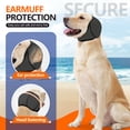 thumbnail image 6 of Amztom Waterproof Dog Ear Muffs, Adjustable Noise-Reducing Ear Wrap for Bathing & Grooming,(Gray,Medium), 6 of 8