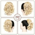 thumbnail image 7 of FSTDelivery Beige Short Curly Human Hair Wigs for Women, Ponytail Extension Ladies Wigs Synthetic Natural Wigs Various Colors Available Daily Wear Party and Cosplay Soft Wigs 10 Inch Wigs, 7 of 7