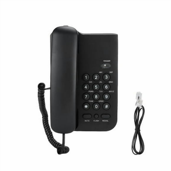 Shengyu Corded Telephone Wall Mount Business Desk Phone with Clear Sound Landline Telephones Home Supplies for Elderly Office Hotel No.1 No Plug