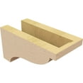 thumbnail image 5 of 4"W x 8"D x 4"H Wide Garner Rough Cedar Woodgrain TimberThane Corbel, Primed Tan, 5 of 6