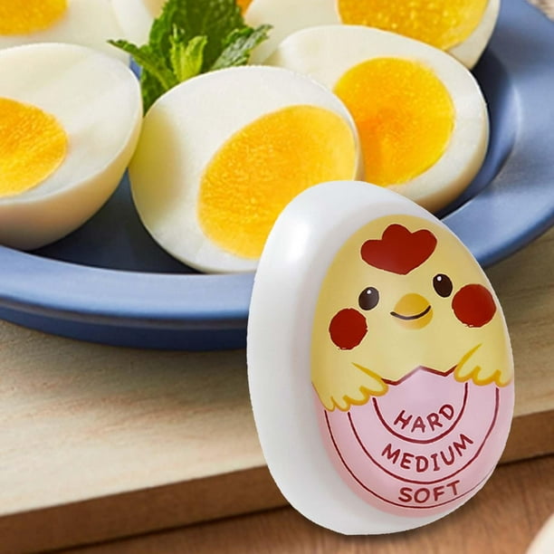 Egg timer indicator soft-boiled display egg cooked degree mini egg boiler
