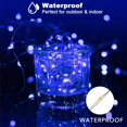 thumbnail image 4 of 2 Pack Solar Fairy String Lights Outdoor 46FT 130LED, Juhefa Waterproof Christmas Twinkle Lights for DIY Christmas Decorations, Garden, Wedding, Holiday (Blue), 4 of 8