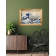 thumbnail image 3 of HFDF The Great Wave off Kanagawa by Katsushika Hokusai. Classic Patg Reproduction, Giclee Prts Ready to Hang Wall Art for Wall Decor. : 24x20inch Framed, 3 of 6