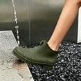 thumbnail image 7 of Women’s Flat Heel Waterproof PVC Ankle Rain Boots, Non-Slip Slip On Short Rubber Footwear for Garden, Kitchen & Outdoor Working Green 8.5, 7 of 7