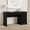 Black, variant on 54" Executive Desk with Drawers, Fluted Home Office Desk with File Cabinet, Wooden Computer Writing Desk for Study, Conference Table for Living Room