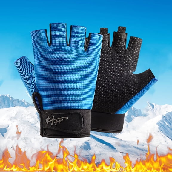 TIANZEN Half Finger Outdoor For Men Fingerless Riding Motorcycle Fitness Gloves Mittens Women Cold Weather