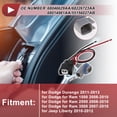 thumbnail image 2 of 1 Juego de Cableado de Zócalo de Luz Trasera para Dodge Durango 2011-2013 No.68046629AA/68226723AA Conector de Pigtail de Luz de Marcador Lateral, 2 of 7