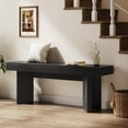 thumbnail image 4 of Tribesigns 47" Wooden Entryway Bench, Farmhouse Indoor End of Bed Bench, Long Table Benches Seat, 4 of 7