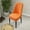 Orange, variant on Large Arcs Half Pack Elastic Dining Chair Cover with Backrest for Household Furniture Cushion Universal Half Round Seat Cover