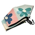 thumbnail image 6 of FORMRS Travel Umbrella Folding Auto Open Close Windproof Rain UV Protection, Green Floral, 6 of 8