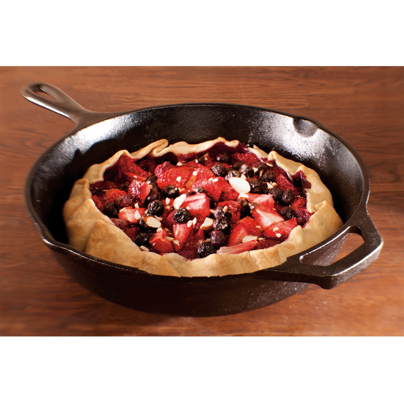 Pie Pan - 9” Cast Iron Skillet for Baking Apple, Pumpkin, Cherry Pies -  with Silicone Trivet - by KUHA
