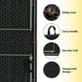 thumbnail image 3 of SUGIFT 4ft Folding Table, Adjustable Height Camping Table Office Table for Indoor/Outdoor Picnic Camping Bench, Black, 3 of 7