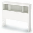 thumbnail image 1 of South Shore Litchi Twin Bookcase Headboard, in Pure White, 1 of 8