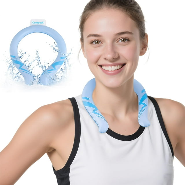 Tubo de enfriamiento del cuello Comfpack, anillo de hielo reutilizable para calentar