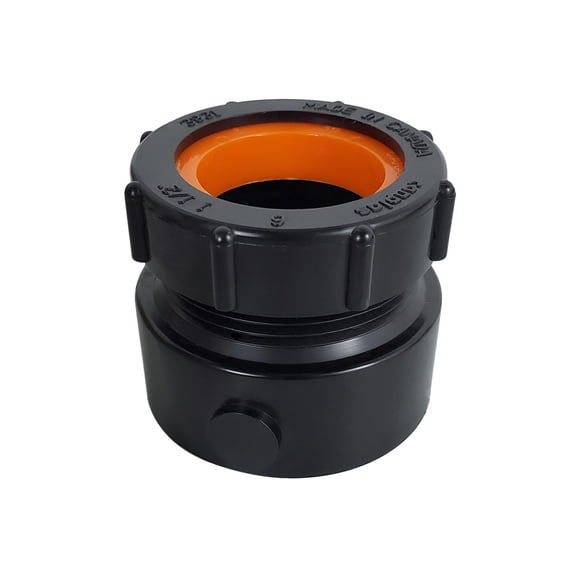 Icon 14854 ABS Fitting - Trap Adapter, 2-in-1 Combo, 1.5" x 1.5" or 1.25"