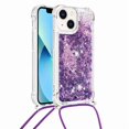 thumbnail image 3 of Funda FOXDOCK para iPhone 13 con Cuerda Ajustable, Brillo Líquido, Protección Antigolpes y Lente – Ideal para Regalo, 3 of 6