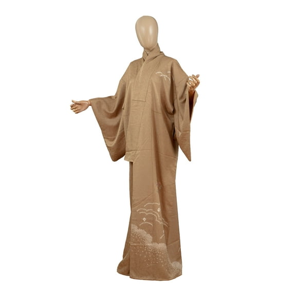 DEAR VANILLA Authentic Traditional Japanese Homongi Kimono for Women Silk Robe Made in Japan KMH-0071