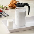 thumbnail image 7 of Set of 3 Glass Pitchers with Lids - 2 Quart Wide Mouth Mason Jar Water Jugs with Filter, Leak-Proof Heavy Duty Containers for Juice, Milk, Tea, Iced Coffee and Drinks, 7 of 7