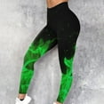 thumbnail image 2 of Casual Leggings for Women Women'S Flame Printed Leggings Fitness Running Tight Yoga Pants Lightweight Plus Size Workout Bottoms, 2 of 6