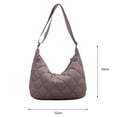thumbnail image 2 of Bolsa bandolera de nailon para mujer bandolera acolchada de algodón de color liso JShteea  Para Estrenar, 2 of 8