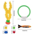thumbnail image 3 of A Children’S Dive Stick Ring Toy Set, Underwater Adventure Swimming Skill Builder, Pool Fun Time With 22 Pieces, 3 of 3