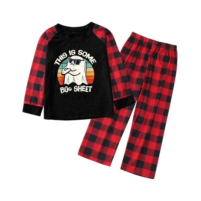 Family Halloween Pajamas Cotton Sleepwear Silk Pjs Toddler and Big Kids Siblings Pajamas for Women Set Pants Girls Pajamas Size 8 Nightgown Set Long Child Black 3Y Walmart