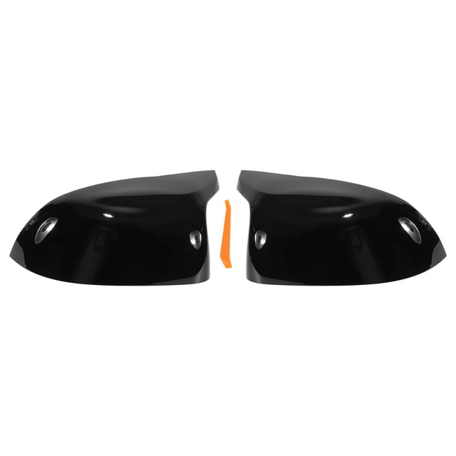 Cubiertas de Espejo Lateral Izquierda y Derecha para Reemplazo de BMW X5 F15 X6 F16 X3 F25 LCI X4 F26 2014-2018, Capucha de Espejo de Puerta en Negro Brillante